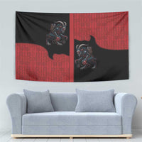 Western Yoke Tapestry Krampus Christmas Horror Style - Wonder Print Shop