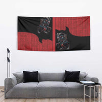 Western Yoke Tapestry Krampus Christmas Horror Style - Wonder Print Shop