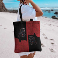 Western Yoke Tote Bag Krampus Christmas Horror Style - Wonder Print Shop