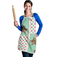 Western Yoke Apron Rudolph Cowboy Christmas Retro Style - Wonder Print Shop