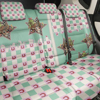 Western Yoke Back Car Seat Cover Rudolph Cowboy Christmas Retro Style - Wonder Print Shop