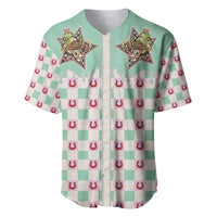 Western Yoke Baseball Jersey Rudolph Cowboy Christmas Retro Style - Wonder Print Shop