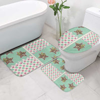 Western Yoke Bathroom Set Rudolph Cowboy Christmas Retro Style - Wonder Print Shop