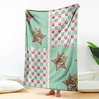 Western Yoke Blanket Rudolph Cowboy Christmas Retro Style - Wonder Print Shop