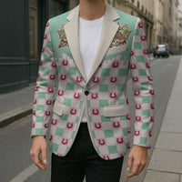 Western Yoke Blazer Rudolph Cowboy Christmas Retro Style - Wonder Print Shop