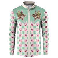 Western Yoke Button Sweatshirt Rudolph Cowboy Christmas Retro Style - Wonder Print Shop