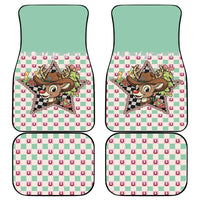 Western Yoke Car Mats Rudolph Cowboy Christmas Retro Style - Wonder Print Shop