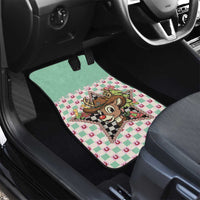 Western Yoke Car Mats Rudolph Cowboy Christmas Retro Style - Wonder Print Shop