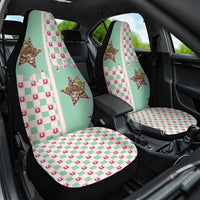 Western Yoke Car Seat Cover Rudolph Cowboy Christmas Retro Style - Wonder Print Shop
