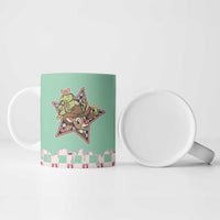 Western Yoke Ceramic Mug Rudolph Cowboy Christmas Retro Style - Wonder Print Shop