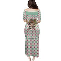 Western Yoke Family Matching Puletasi and Hawaiian Shirt Rudolph Cowboy Christmas Retro Style - Wonder Print Shop