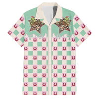Western Yoke Family Matching Tank Maxi Dress and Hawaiian Shirt Rudolph Cowboy Christmas Retro Style - Wonder Print Shop
