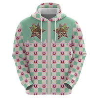 Western Yoke Hoodie Rudolph Cowboy Christmas Retro Style - Wonder Print Shop
