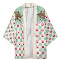 Western Yoke Kimono Rudolph Cowboy Christmas Retro Style - Wonder Print Shop
