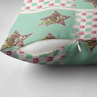 Western Yoke Pillow Cover Rudolph Cowboy Christmas Retro Style - Wonder Print Shop