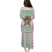 Western Yoke Puletasi Rudolph Cowboy Christmas Retro Style - Wonder Print Shop