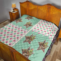 Western Yoke Quilt Rudolph Cowboy Christmas Retro Style - Wonder Print Shop