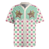 Western Yoke Rugby Jersey Rudolph Cowboy Christmas Retro Style - Wonder Print Shop