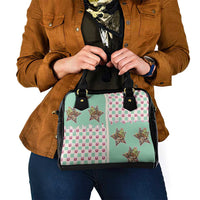 Western Yoke Shoulder Handbag Rudolph Cowboy Christmas Retro Style - Wonder Print Shop