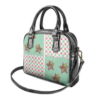 Western Yoke Shoulder Handbag Rudolph Cowboy Christmas Retro Style - Wonder Print Shop