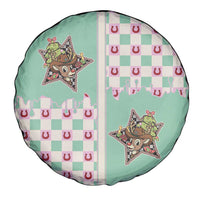 Western Yoke Spare Tire Cover Rudolph Cowboy Christmas Retro Style - Wonder Print Shop
