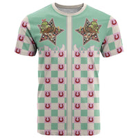 Western Yoke T Shirt Rudolph Cowboy Christmas Retro Style - Wonder Print Shop