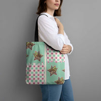 Western Yoke Tote Bag Rudolph Cowboy Christmas Retro Style - Wonder Print Shop