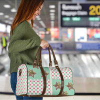 Western Yoke Travel Bag Rudolph Cowboy Christmas Retro Style - Wonder Print Shop