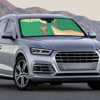 Western Yoke Auto Sun Shade Cactus Christmas Cute Style - Wonder Print Shop