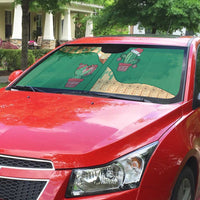 Western Yoke Auto Sun Shade Cactus Christmas Cute Style - Wonder Print Shop
