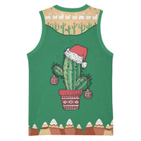 Western Yoke Basketball Jersey Cactus Christmas Cute Style - Wonder Print Shop