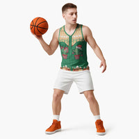 Western Yoke Basketball Jersey Cactus Christmas Cute Style - Wonder Print Shop