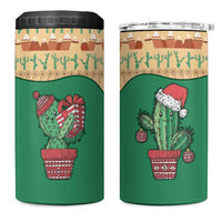 Western Yoke 4 in 1 Can Cooler Tumbler Cactus Christmas Cute Style - Wonder Print Shop