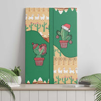 Western Yoke Canvas Wall Art Cactus Christmas Cute Style - Wonder Print Shop