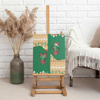 Western Yoke Canvas Wall Art Cactus Christmas Cute Style - Wonder Print Shop