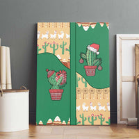 Western Yoke Canvas Wall Art Cactus Christmas Cute Style - Wonder Print Shop