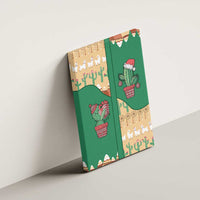 Western Yoke Canvas Wall Art Cactus Christmas Cute Style - Wonder Print Shop