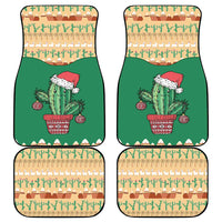 Western Yoke Car Mats Cactus Christmas Cute Style - Wonder Print Shop