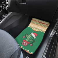 Western Yoke Car Mats Cactus Christmas Cute Style - Wonder Print Shop