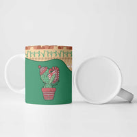 Western Yoke Ceramic Mug Cactus Christmas Cute Style - Wonder Print Shop