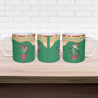 Western Yoke Ceramic Mug Cactus Christmas Cute Style - Wonder Print Shop
