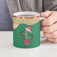 Western Yoke Ceramic Mug Cactus Christmas Cute Style - Wonder Print Shop