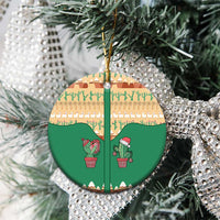 Western Yoke Ceramic Ornament Cactus Christmas Cute Style - Wonder Print Shop