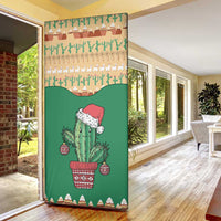 Western Yoke Door Cover Cactus Christmas Cute Style - Wonder Print Shop