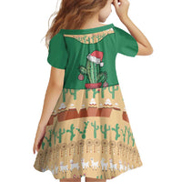 Western Yoke Family Matching Long Sleeve Bodycon Dress and Hawaiian Shirt Cactus Christmas Cute Style - Wonder Print Shop