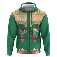 Western Yoke Hoodie Cactus Christmas Cute Style - Wonder Print Shop