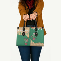Western Yoke Leather Bag Cactus Christmas Cute Style - Wonder Print Shop