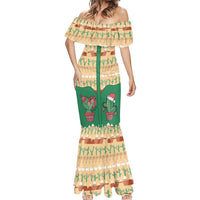 Western Yoke Mermaid Dress Cactus Christmas Cute Style - Wonder Print Shop