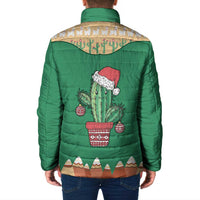 Western Yoke Padded Jacket Cactus Christmas Cute Style - Wonder Print Shop