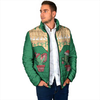 Western Yoke Padded Jacket Cactus Christmas Cute Style - Wonder Print Shop